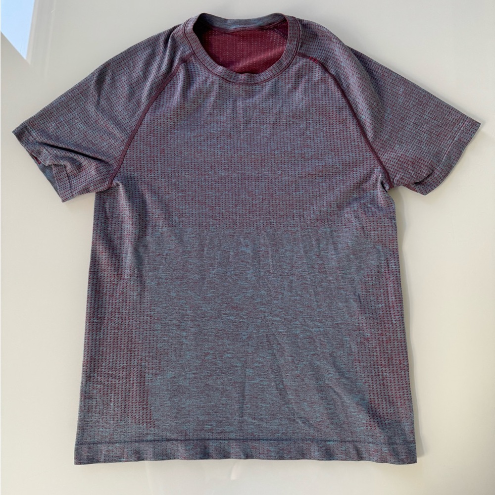Lululemon Men’s Short Sleeve Tech Tee Burgundy Heather Size S